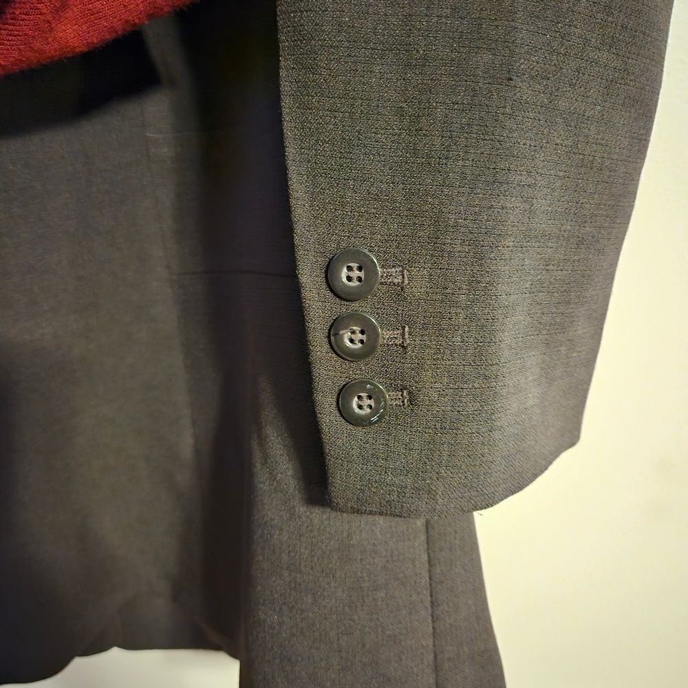 Anne Klein Blazer Suit Jacket Black Petite Suit Business Casual Neutral Classic - Picture 4 of 8
